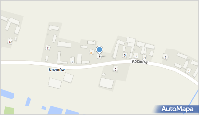 Kozarów, Kozarów, 7, mapa Kozarów