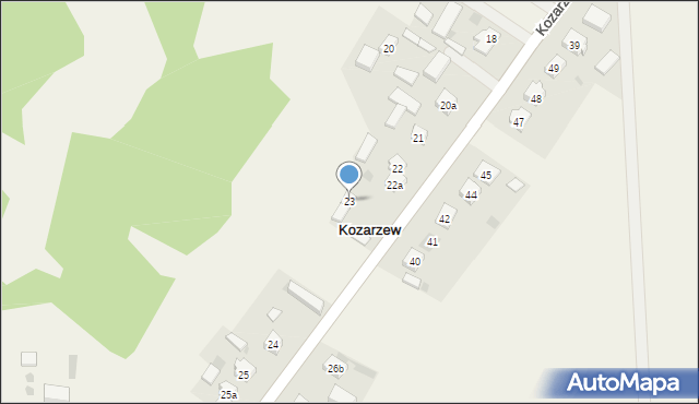 Kozarzew, Kozarzew, 23, mapa Kozarzew