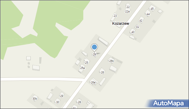 Kozarzew, Kozarzew, 24, mapa Kozarzew