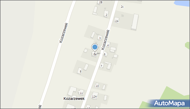 Kozarzewek, Kozarzewek, 6a, mapa Kozarzewek