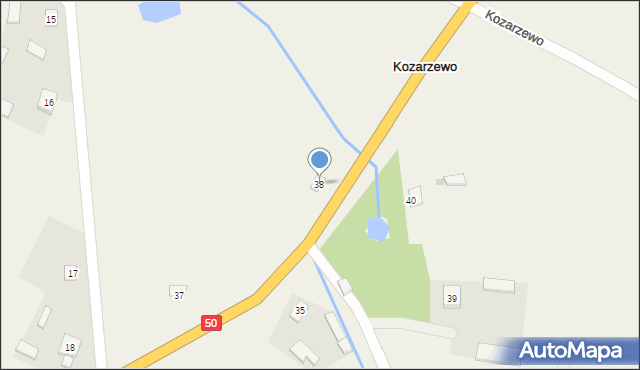 Kozarzewo, Kozarzewo, 38, mapa Kozarzewo