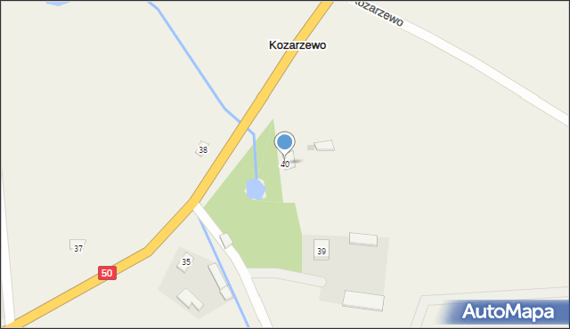 Kozarzewo, Kozarzewo, 40, mapa Kozarzewo