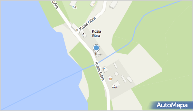 Kozia Góra, Kozia Góra, 8a, mapa Kozia Góra