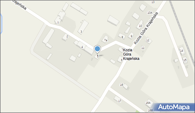 Kozia Góra Krajeńska, Kozia Góra Krajeńska, 5, mapa Kozia Góra Krajeńska
