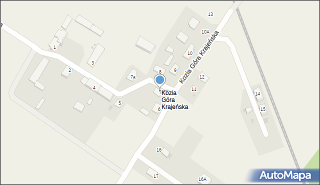 Kozia Góra Krajeńska, Kozia Góra Krajeńska, 7, mapa Kozia Góra Krajeńska