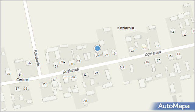 Koziarnia, Koziarnia, 27, mapa Koziarnia