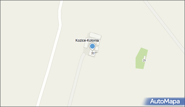 Kozice, Kozice, 30, mapa Kozice