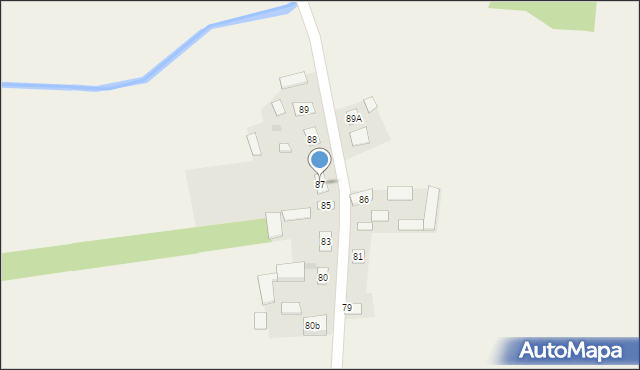 Kozice, Kozice, 87, mapa Kozice