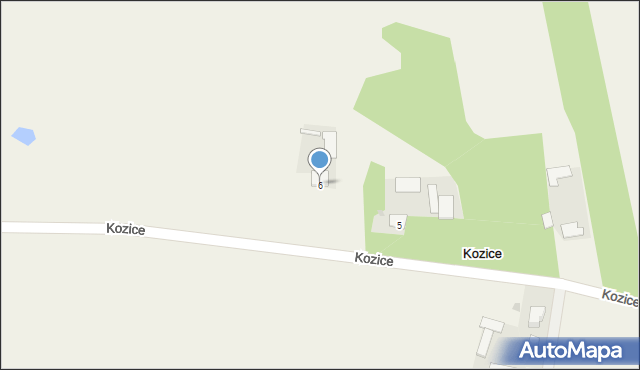 Kozice, Kozice, 6, mapa Kozice