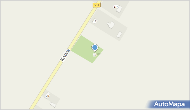 Kozice, Kozice, 19, mapa Kozice