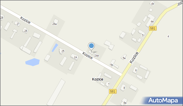 Kozice, Kozice, 5b, mapa Kozice