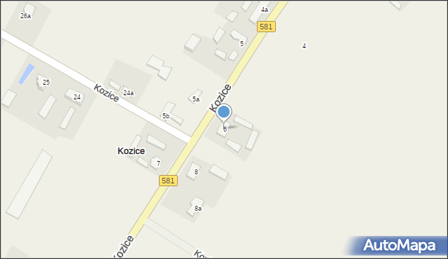 Kozice, Kozice, 6, mapa Kozice