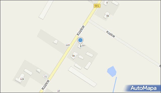 Kozice, Kozice, 9, mapa Kozice