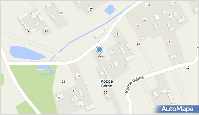 Kozice Górne, Kozice Górne, 24, mapa Kozice Górne