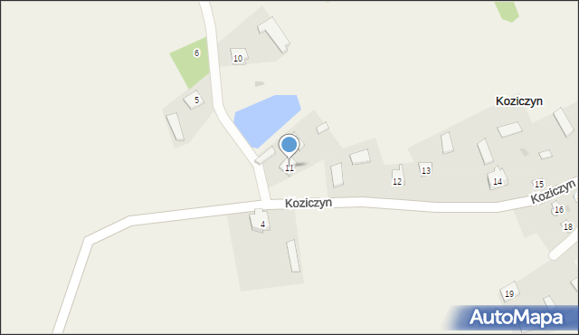 Koziczyn, Koziczyn, 11, mapa Koziczyn