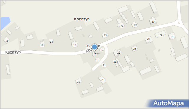 Koziczyn, Koziczyn, 16, mapa Koziczyn