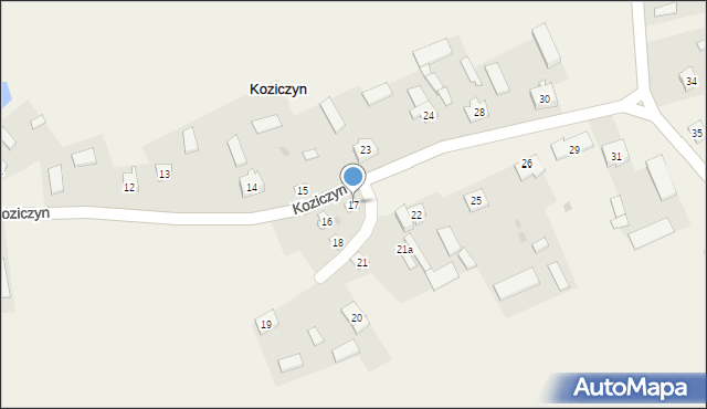 Koziczyn, Koziczyn, 17, mapa Koziczyn