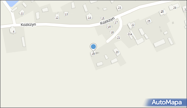 Koziczyn, Koziczyn, 19, mapa Koziczyn