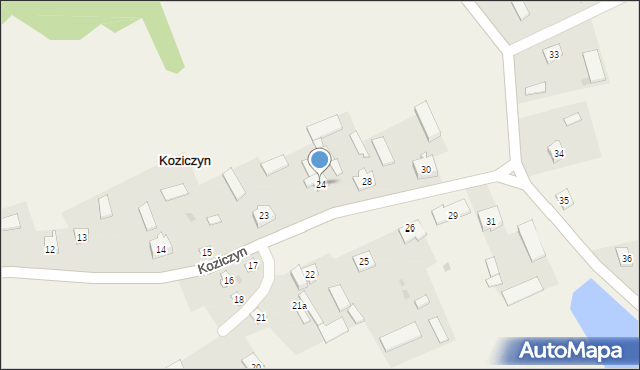 Koziczyn, Koziczyn, 24, mapa Koziczyn