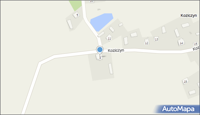 Koziczyn, Koziczyn, 4, mapa Koziczyn