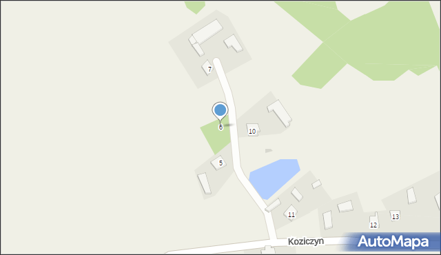 Koziczyn, Koziczyn, 6, mapa Koziczyn