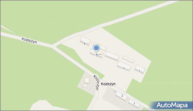 Koziczyn, Koziczyn, 5, mapa Koziczyn