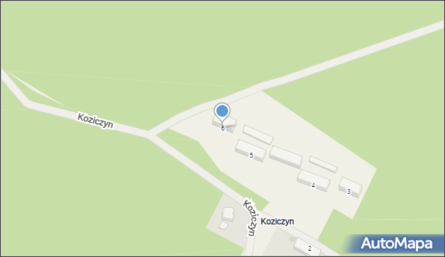 Koziczyn, Koziczyn, 6, mapa Koziczyn