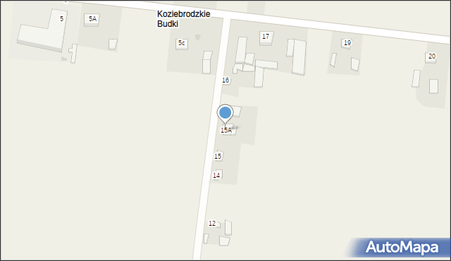 Koziebrody, Koziebrody, 15A, mapa Koziebrody