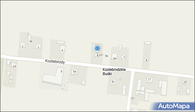 Koziebrody, Koziebrody, 6, mapa Koziebrody