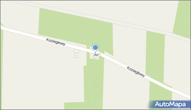 Koziegłowy, Koziegłowy, 28a, mapa Koziegłowy