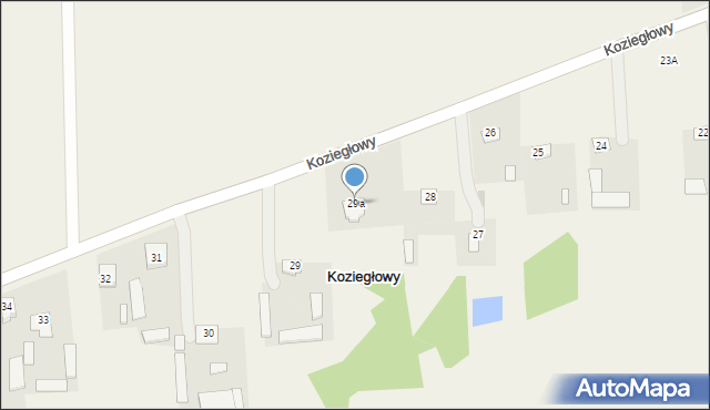 Koziegłowy, Koziegłowy, 29a, mapa Koziegłowy