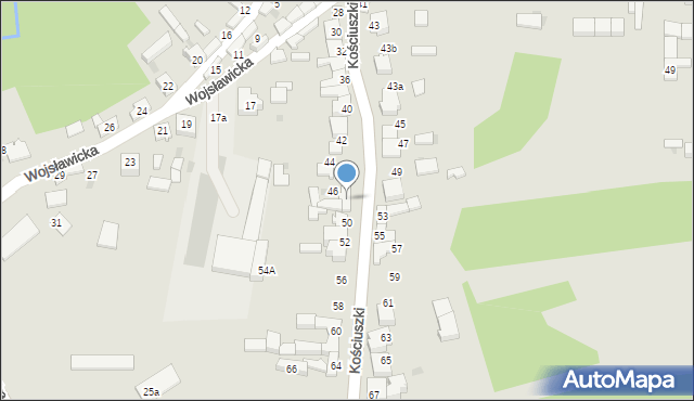Koziegłowy, Kościuszki Tadeusza, gen., 48, mapa Koziegłowy