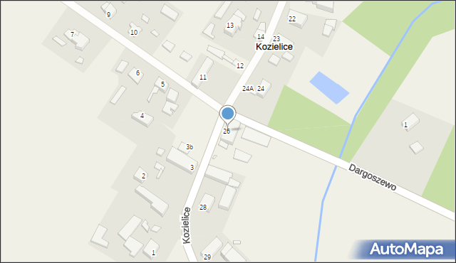 Kozielice, Kozielice, 27, mapa Kozielice