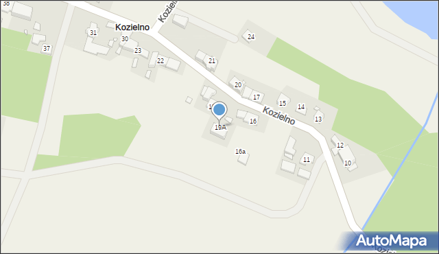 Kozielno, Kozielno, 19A, mapa Kozielno