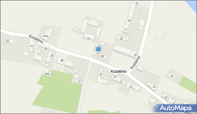 Kozielno, Kozielno, 33, mapa Kozielno