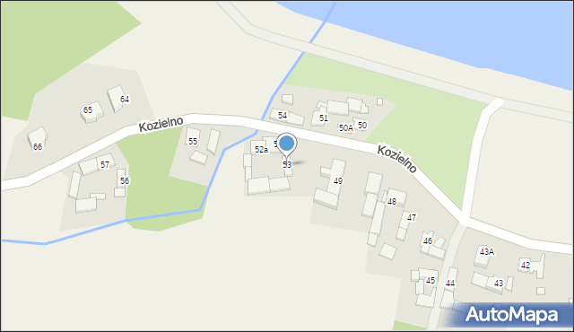 Kozielno, Kozielno, 53, mapa Kozielno