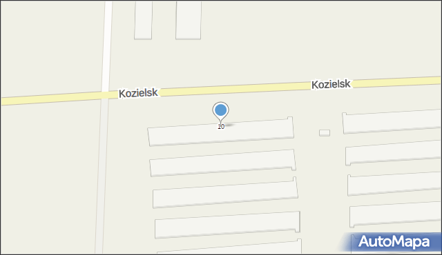 Kozielsk, Kozielsk, 10, mapa Kozielsk