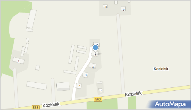 Kozielsk, Kozielsk, 5, mapa Kozielsk