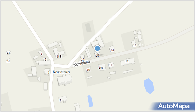 Kozielsko, Kozielsko, 15, mapa Kozielsko