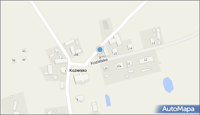 Kozielsko, Kozielsko, 16, mapa Kozielsko