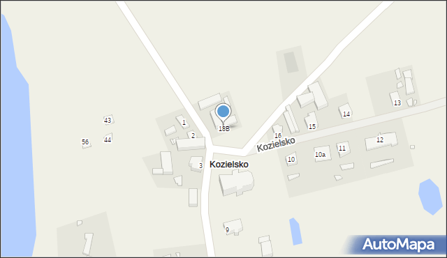 Kozielsko, Kozielsko, 18B, mapa Kozielsko