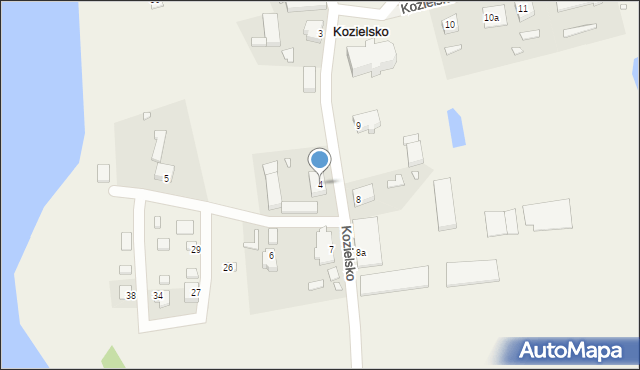 Kozielsko, Kozielsko, 4, mapa Kozielsko