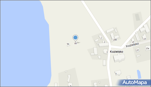 Kozielsko, Kozielsko, 44, mapa Kozielsko