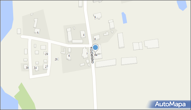 Kozielsko, Kozielsko, 8a, mapa Kozielsko