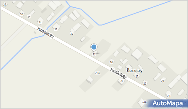 Kozietuły, Kozietuły, 31, mapa Kozietuły