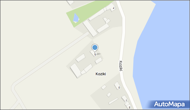 Koziki, Koziki, 5, mapa Koziki