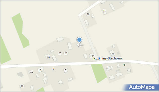 Koziminy-Stachowo, Koziminy-Stachowo, 27, mapa Koziminy-Stachowo