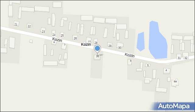 Kozin, Kozin, 36, mapa Kozin