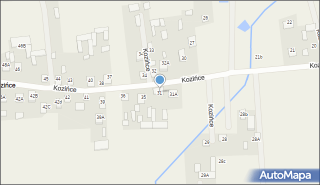 Kozińce, Kozińce, 31, mapa Kozińce