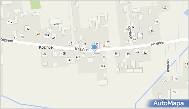 Kozińce, Kozińce, 41, mapa Kozińce